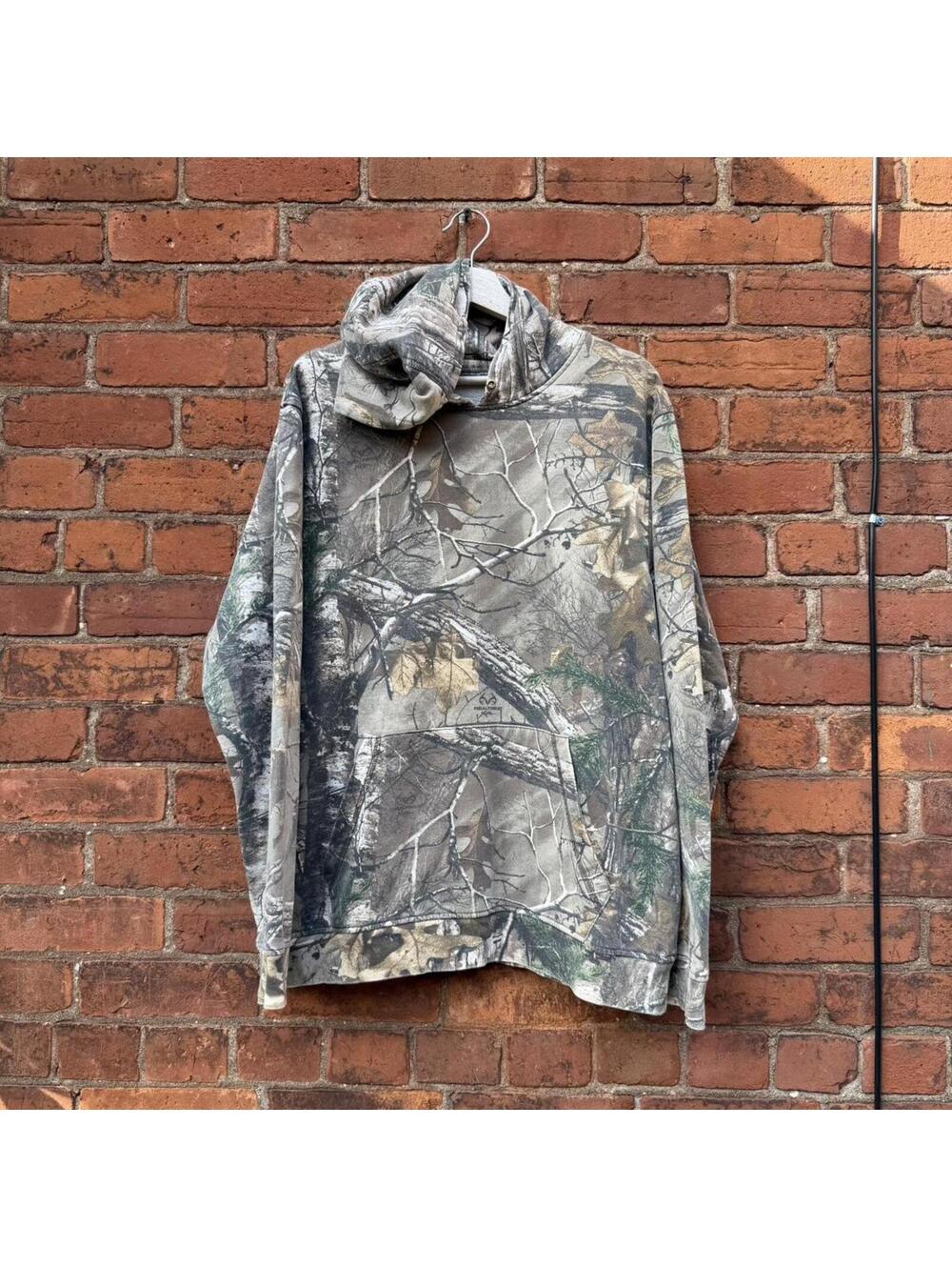vintage real tree no logo camo hoodie L/XL